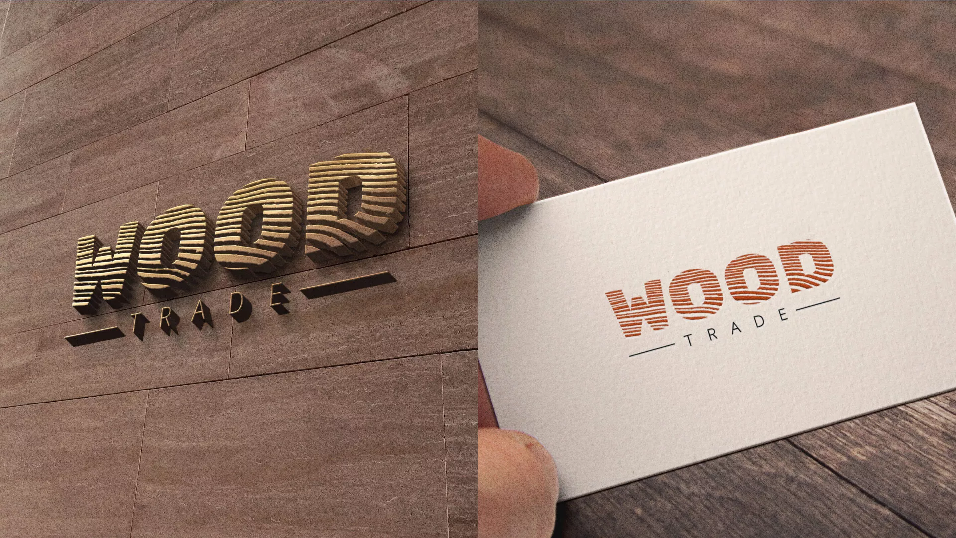 Разработка логотипа для компании «Wood Trade» в Болхове