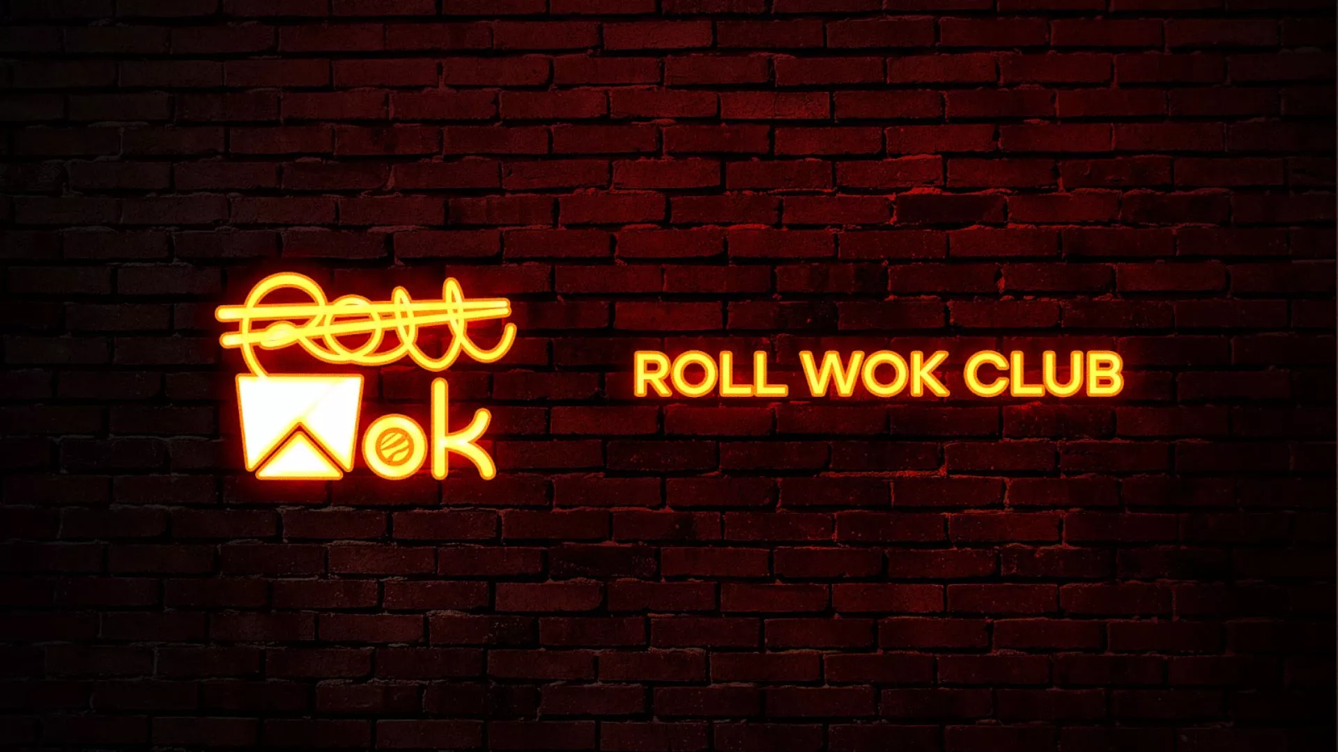 Разработка интерьерной вывески суши-бара «Roll Wok Club» в Болхове
