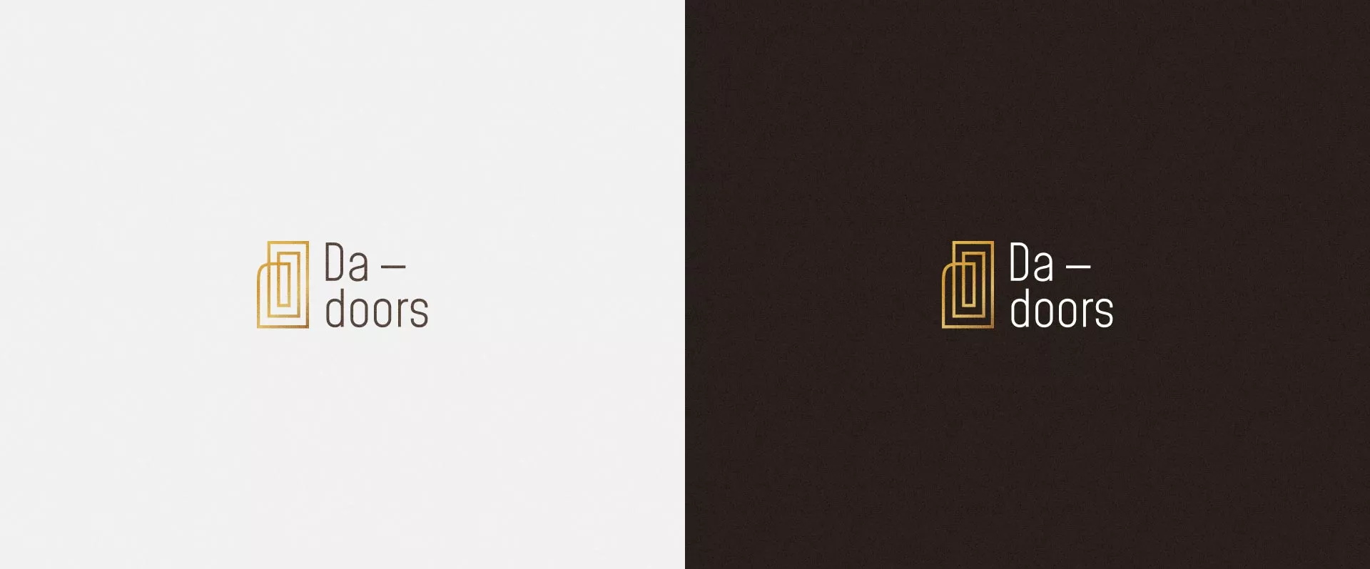 Разработка логотипа для компании «DA-DOORS» в Болхове